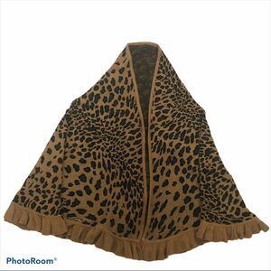 Gena Leopard Print Cape/ Shawl One Size Fits All